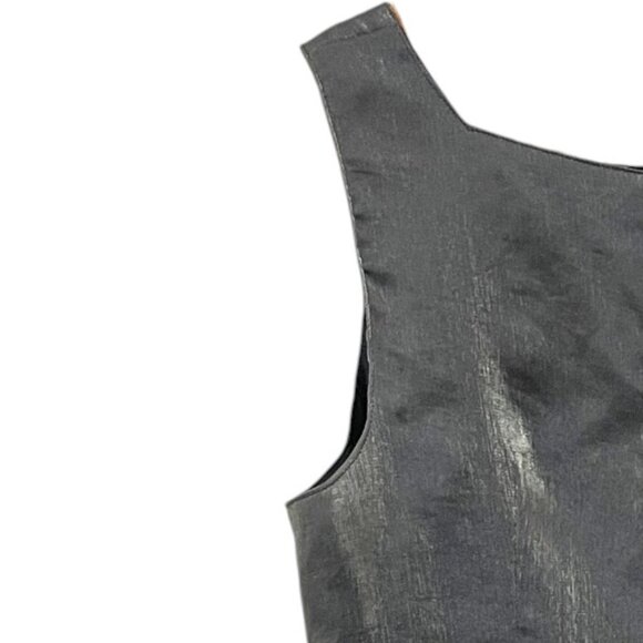 Born In America BIA Vintage Silvery Cocktail Mini Dress Minimalist Bodycon - Picture 4 of 10